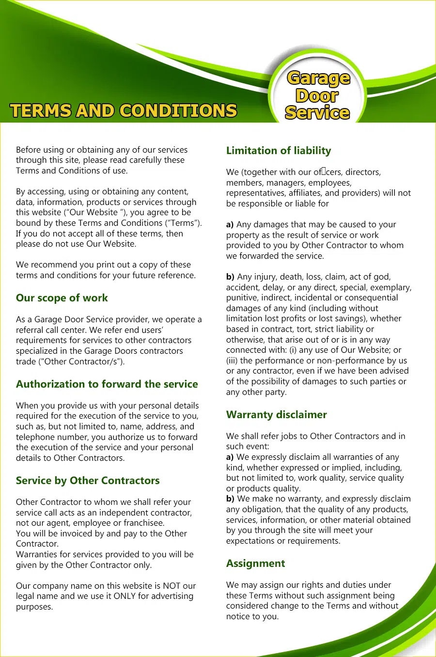 Master Garage Door Repair Service Westerville, OH 614-662-1045